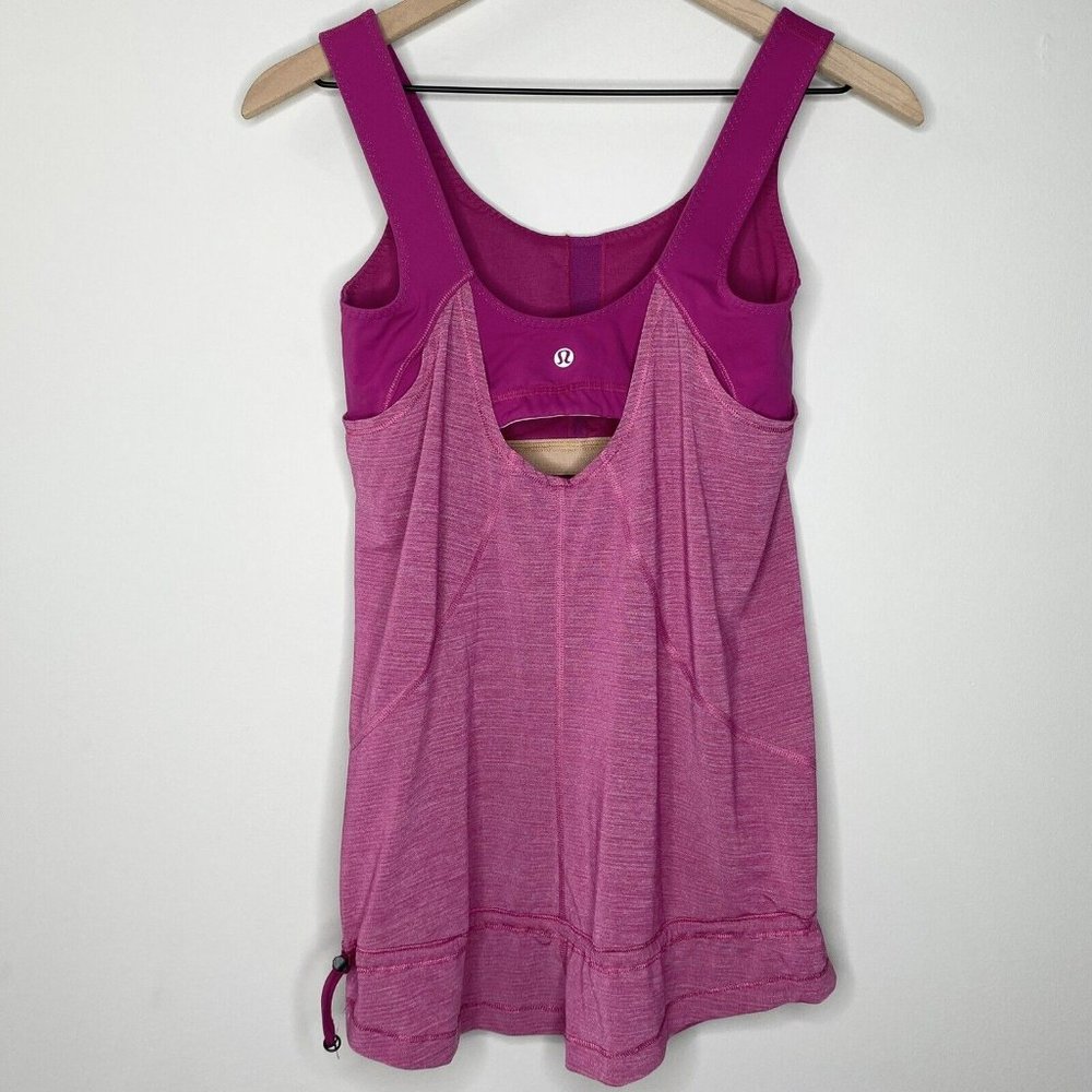 Lululemon Workout Activewear Full Length Tank Top w/ Built In Bra | Size 6 - Picture 7 of 11